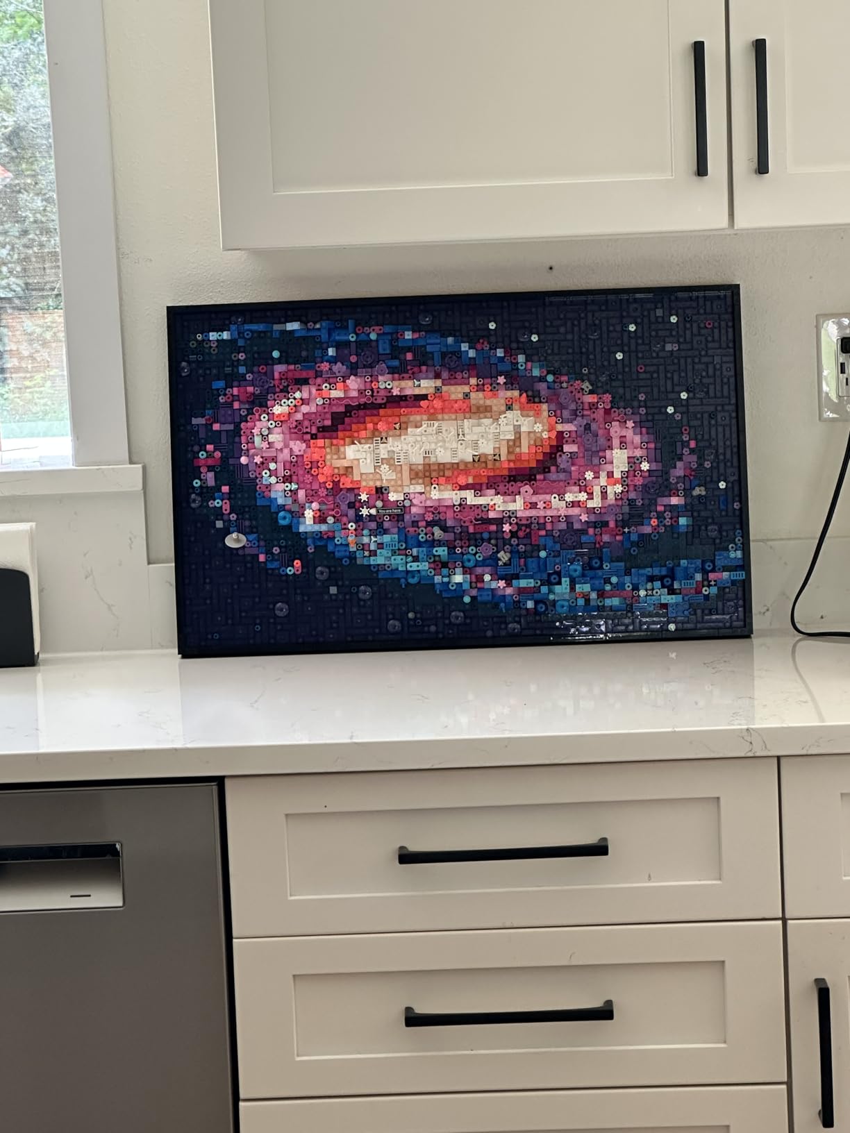 LEGO Art The Milky Way Galaxy Building Set - Space Decor DIY Kits for Adults for Bedroom wall, Ages 18+ - Gift Ideas for Astronomy Lovers, Men & Women - Includes Frame for Display - 31212 customer photo 2