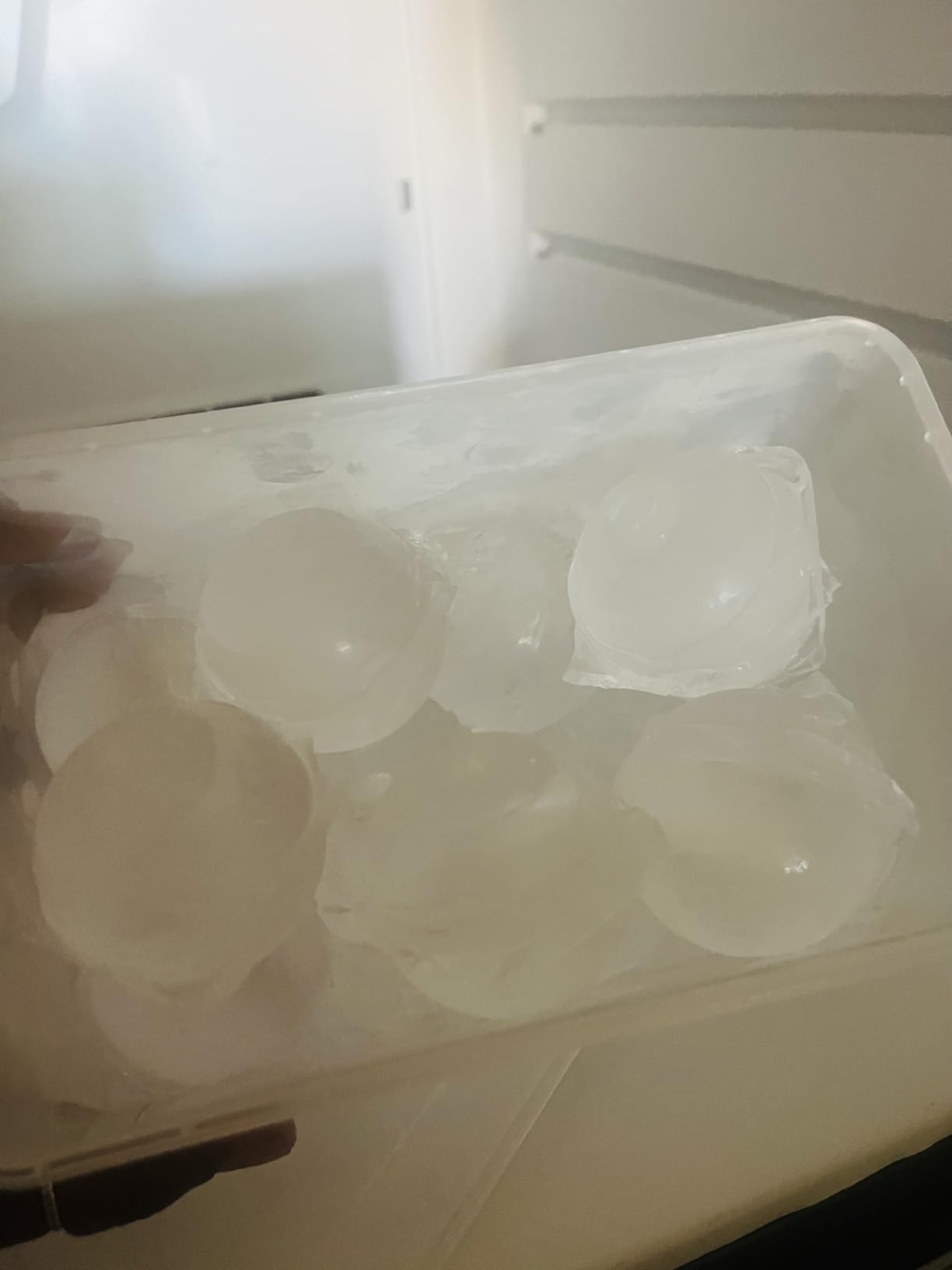 WIBIMEN 1.9-Inch Large Ice Cube Molds, 2-Pack Round Ice Ball Molds | Makes 12 Ice Spheres, Includes Storage Container and Tongs, Easy Fill and Twist Release for Whiskey, Bourbon and Cocktails customer photo 1