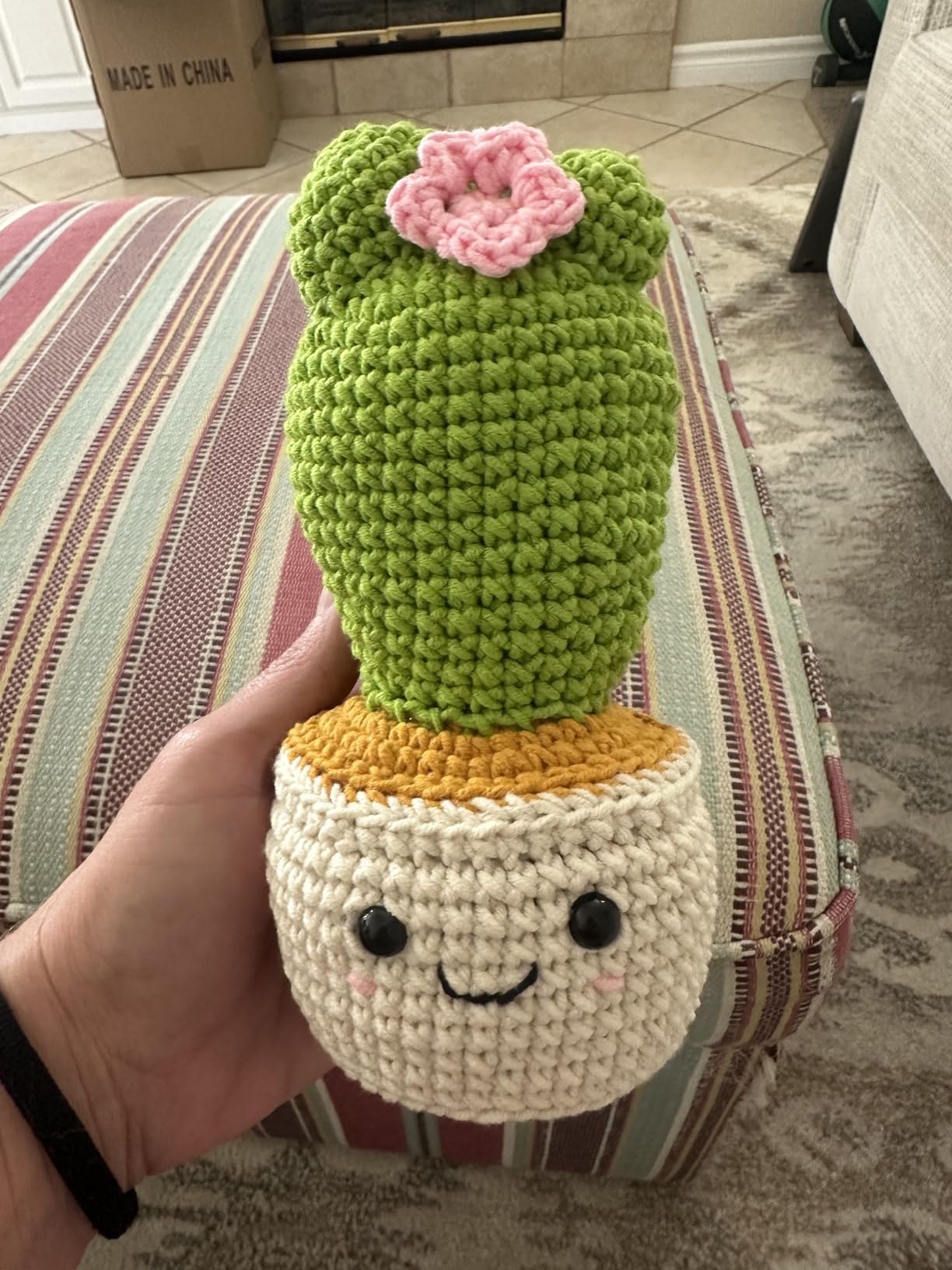 MAGIMUSE Crochet Kit for Beginners, Crochet Starter Kits, Amigurumi Craft Knitting Crocheting Kits with Step-by-Step Video Tutorials, 6 Pack Hanging Potted Plants Family(40%+ Yarn) customer photo 2