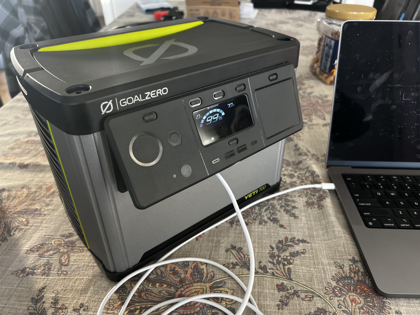 Goal Zero Yeti 700 Portable Power Station, 677 Watt Hour LiFePO4 Battery, Water Resistant & Dustproof Solar Generator For Outdoors, Camping, Tailgating, & Home, 600W AC Output with 1000W Surge customer photo 2