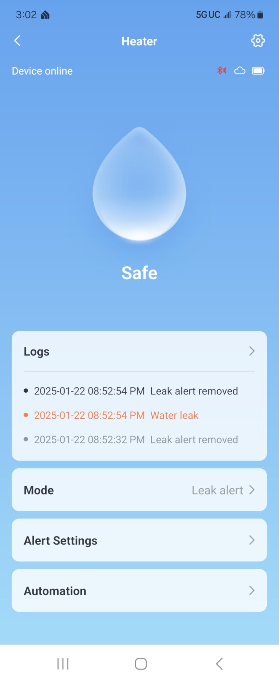SwitchBot WiFi Water Sensor, Smart Water Leak Detector, 100dB Adjustable Alerts & App Alerts, IP67 Waterproof, Wireless Detector for Kitchen, Bathroom, Basement, No Hub Required (Support 2.4G) customer photo 1