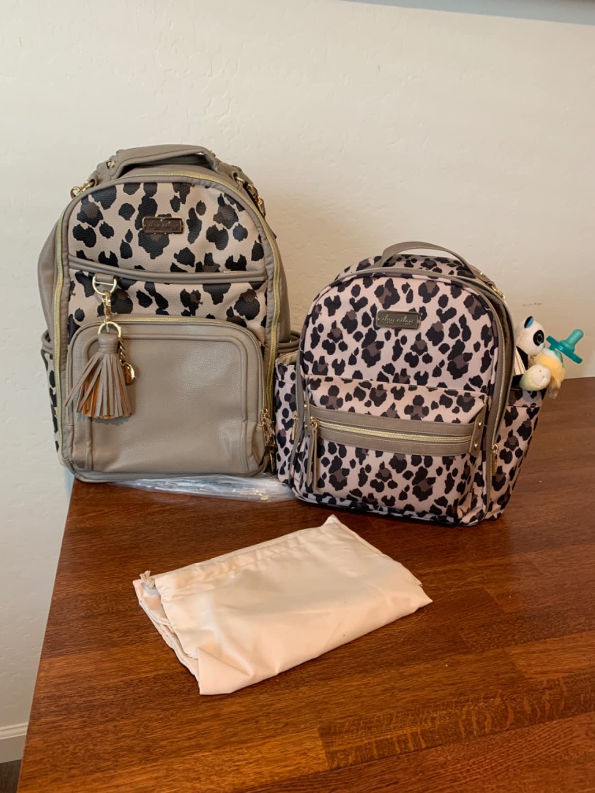 Itzy Ritzy Boss Plus Large Diaper Bag Backpack with 19 Pockets (Chai) | Includes 2 Insulated Bottle Pockets, Changing Pad, Stroller Clips, Comfortable Padded Straps, Easy-to Clean, Travel-Ready customer photo 2