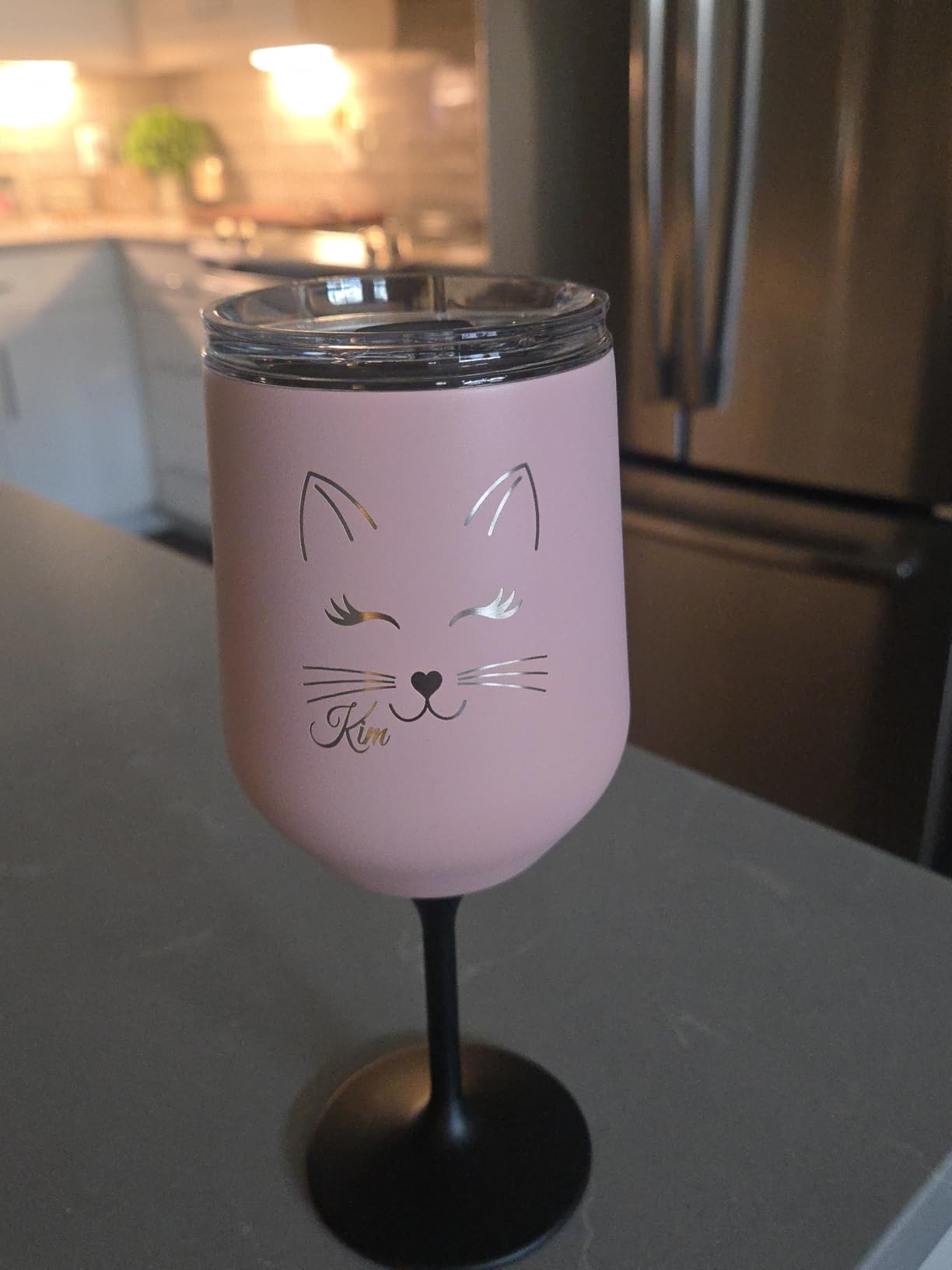 Huski Wine Tumbler 2.0 | NEW | Award-winning Design with Detachable Stem | Premium Stainless Steel Wine Glass with Lid | Triple Insulated Tumbler | 12oz Capacity | Great Gift (Brushed Stainless) customer photo 2