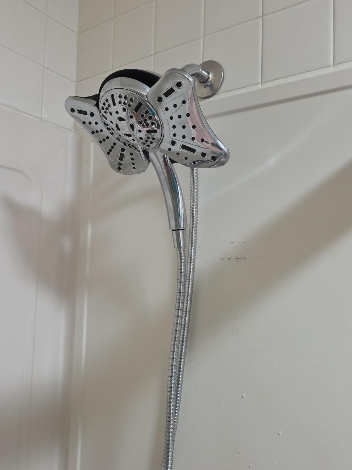 GRICH 2.5GPM Shower Head with Handheld Spray Combo: 2 in 1 Rainfall Shower Heads high pressure & Handheld Shower Head, 9 Spray Modes/Settings Detachable Shower Head with 60 Inch Hose customer photo 1