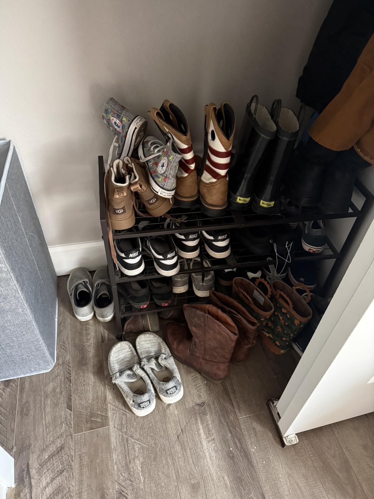 Kitsure Stainless Steel Shoe Rack Organizer, 25.6