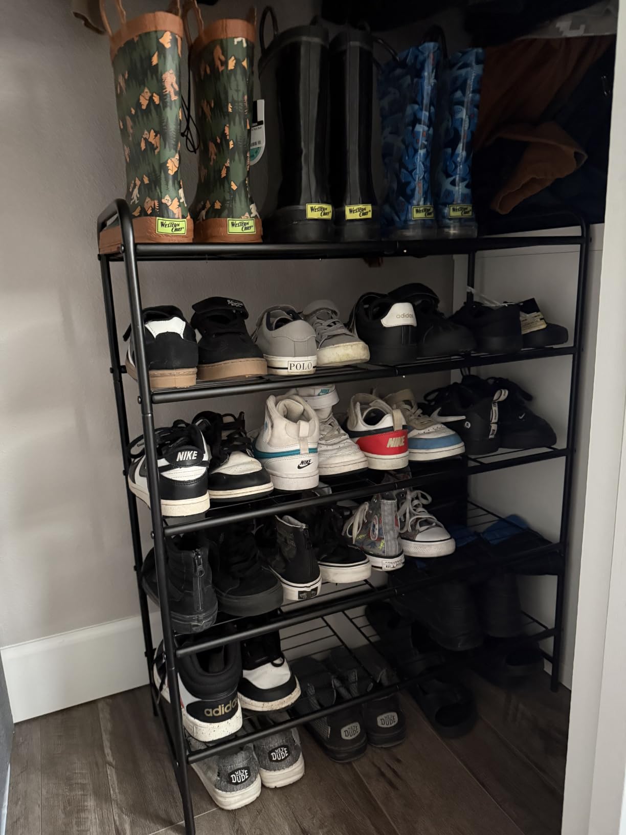 Kitsure Stainless Steel Shoe Rack Organizer, 25.6