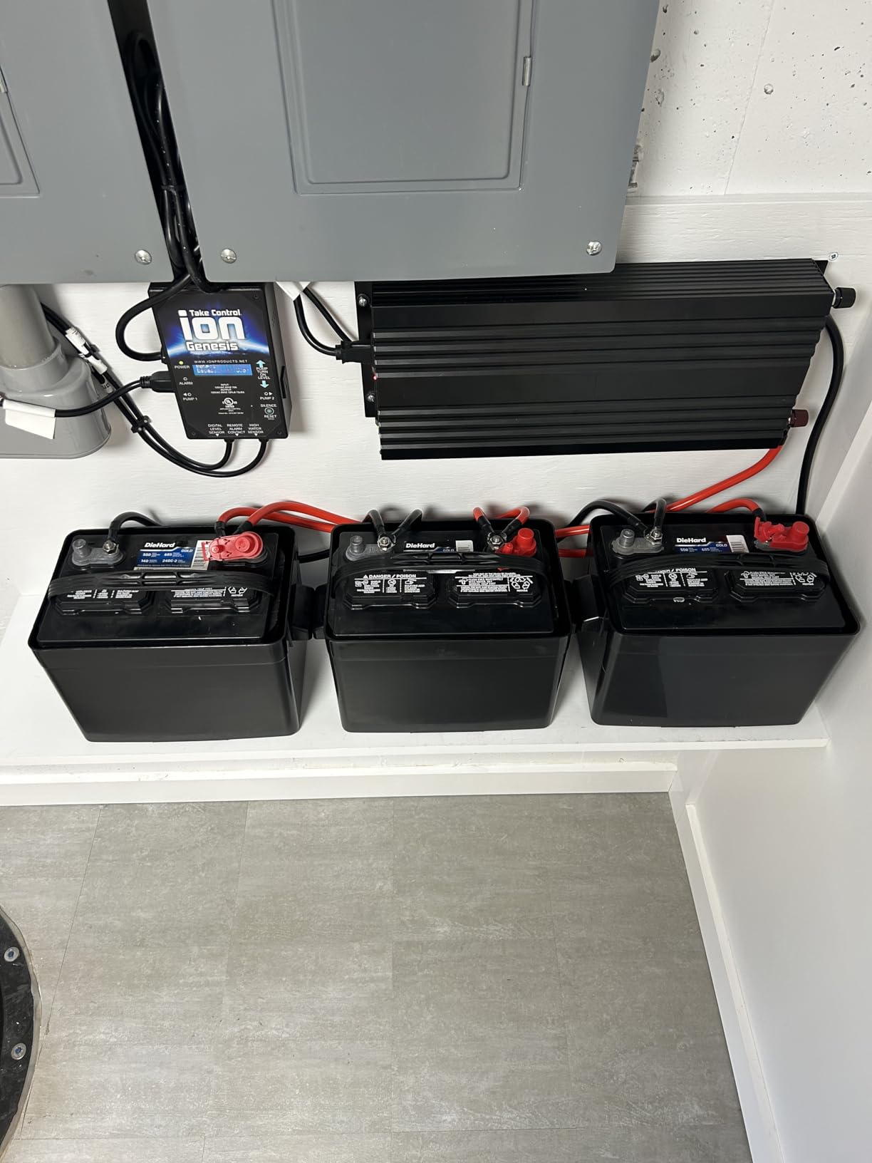 PumpSpy 2000W Sump Pump Battery Backup System, Safe Back Up System for Emergency and Power Outage, Superior Home Silent Sump Pump Backup Power Supply with Intelligent Cooling customer photo 1