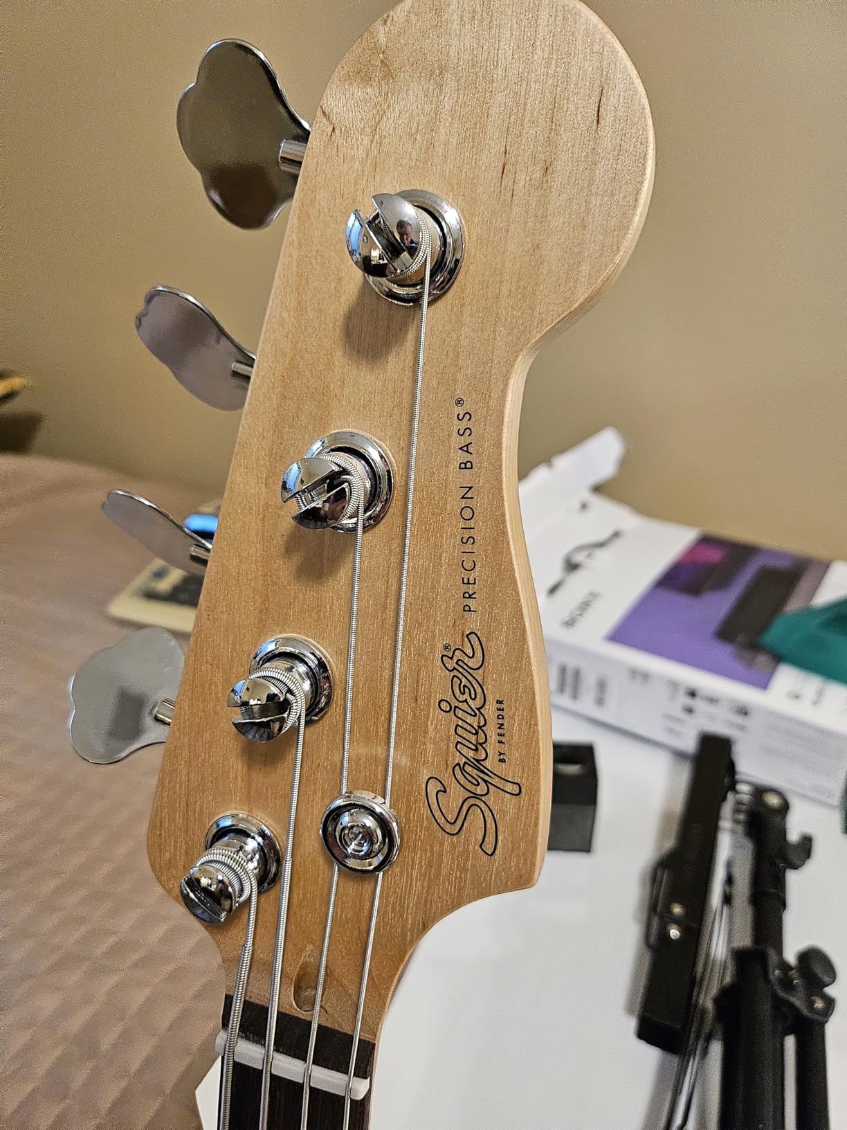 Fender Squier Debut Series Precision Bass Guitar - Black with Matte Finish customer photo 1