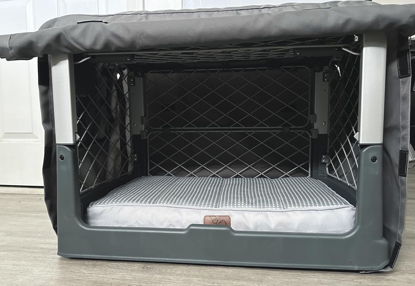 Bedsure Cooling Dog Bed for Crate, Large Breathable Pet Summer Bed, 35 Inch | Orthopedic Egg Crate Foam, Cold Summer Pad Mat, Non-Slip Bottom, Comfy Removable Washable Cover, For Pets Up to 40 lbs customer photo 2
