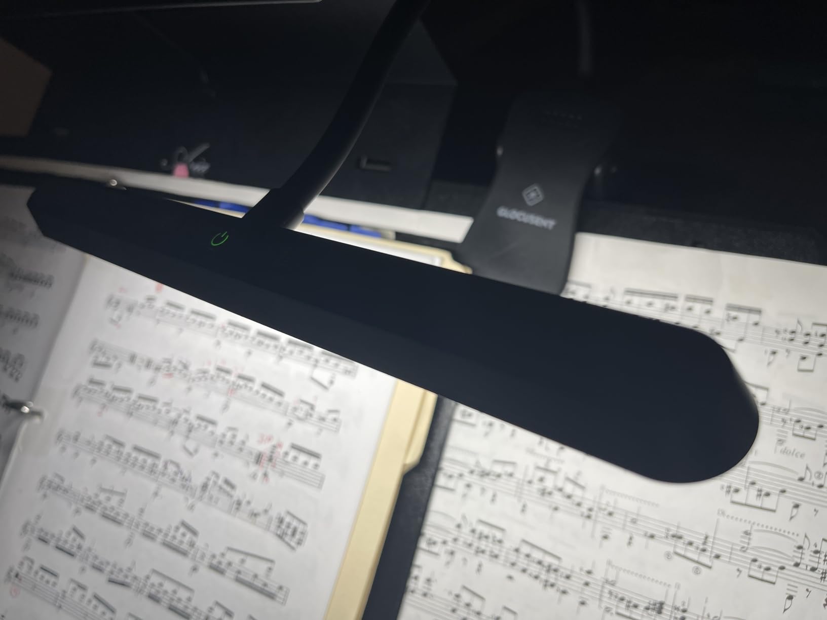 Vekkia 64 Led Rechargeable Music Stand Light - Folding Clip On Piano Lamp | Portable Professional with 5 Brightness x 3 Color Temperature for Grand Piano and Book Reading customer photo 1