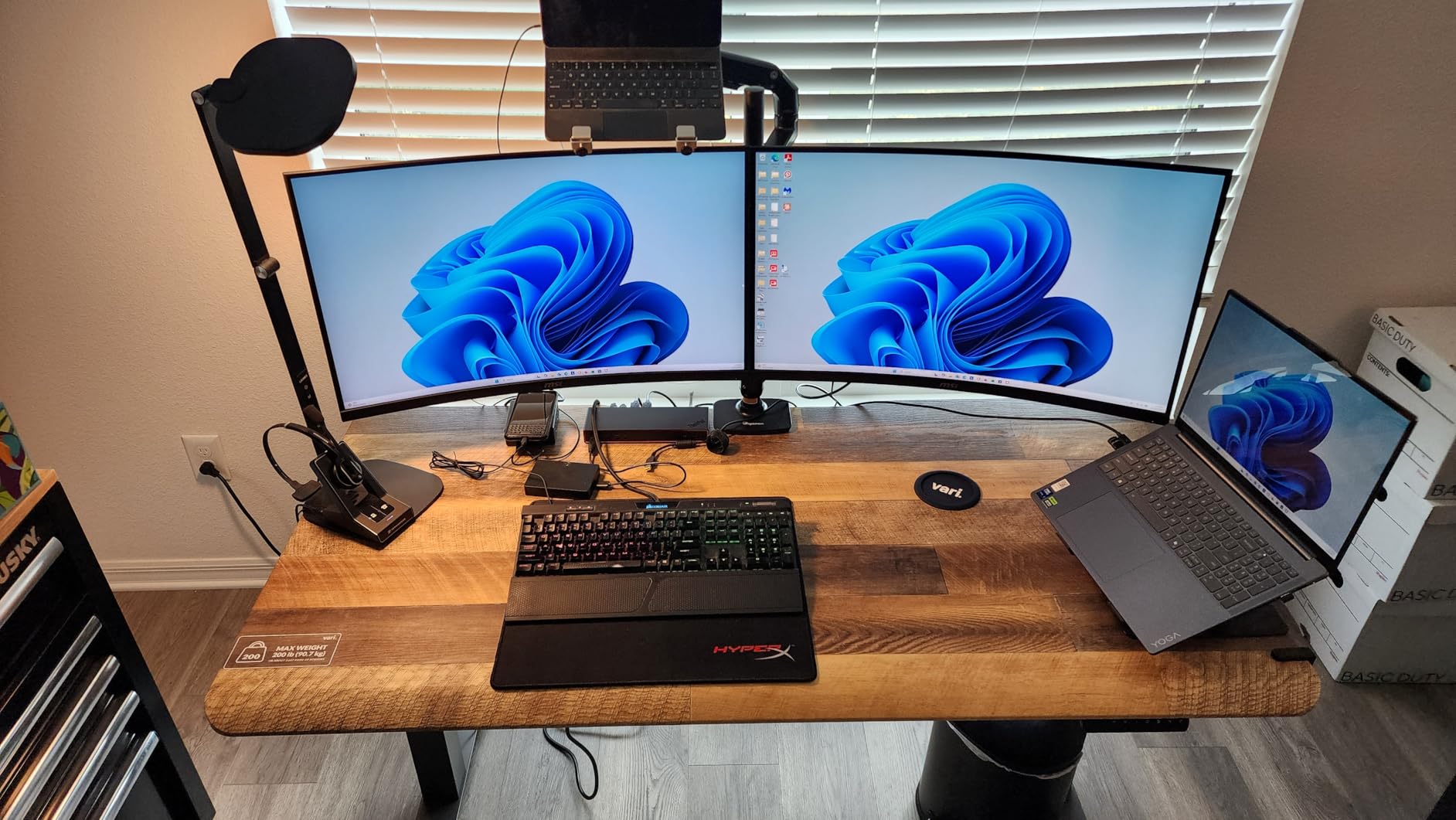 Vari ComfortEdge 60x30 Inch Adjustable Electric Standing Desk - Sit Stand VariDesk with Memory Presets, Sloped Edge, 200 LB Capacity + Tool-Free Assembly (Black) customer photo 2