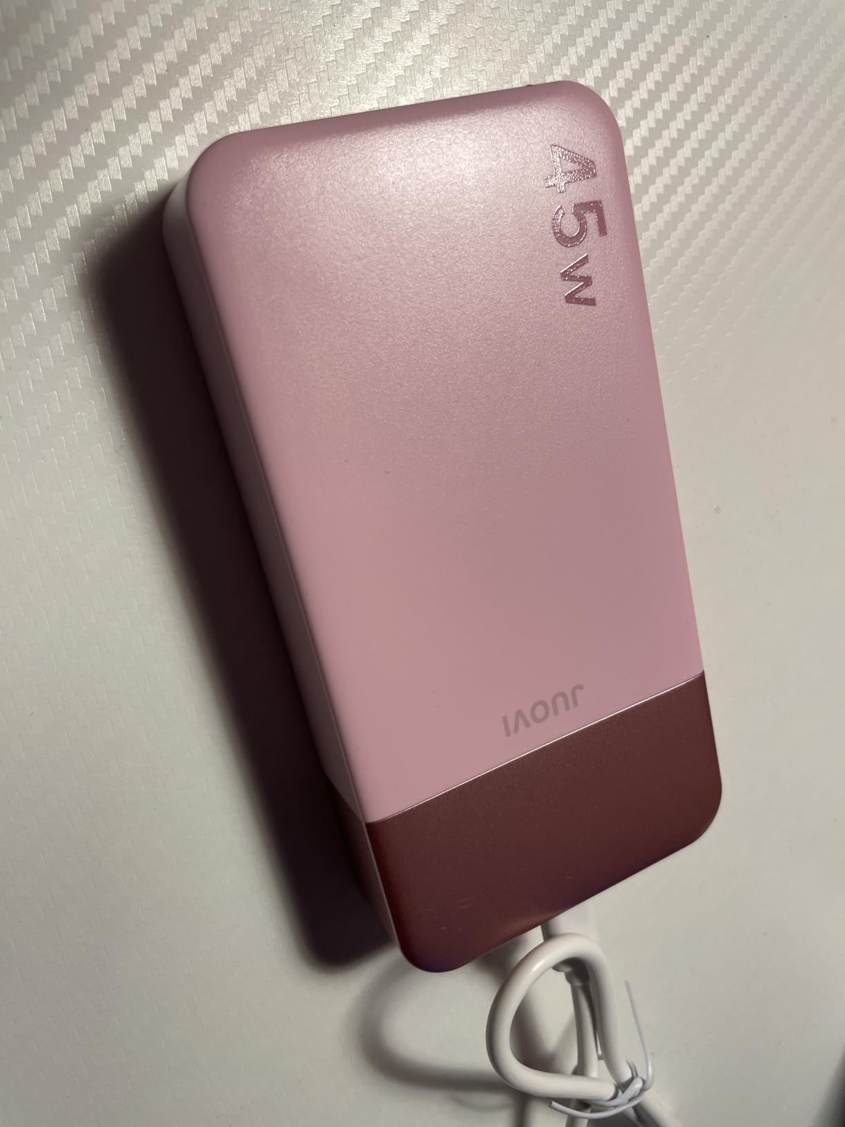 JUOVI Power Bank 45W 20000mAh Portable Charger USB C, PD QC Fast Charging 4-Port(2C+2A) External Battery Pack with LED Display, for iPhone 15 16 MacBook iPad customer photo 2