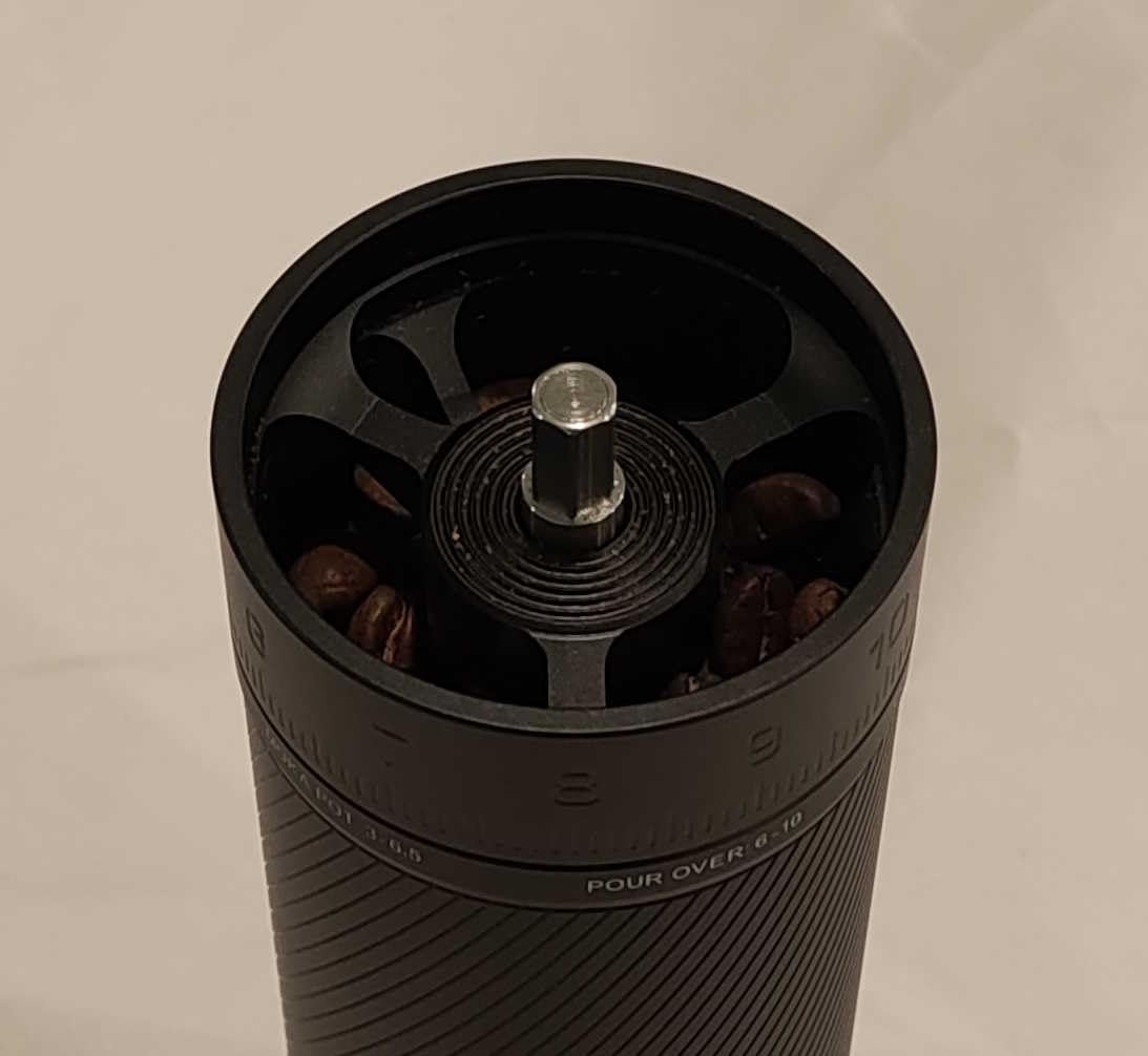 MAVO Manual Coffee Grinder, Phantox Pro Burr Coffee Grinder, Professional 45mm Stainless Steel Grinding Core, Capacity 30g, 120 Clicks Adjustment, Hand Coffee Grinder for Espresso, Pour Over, Black customer photo 1