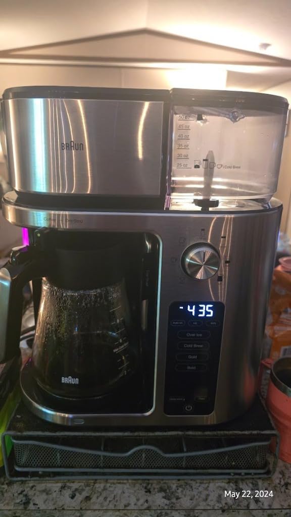 Braun MultiServe Plus 10-Cup Drip Coffee Maker - Hot & Cold Multi-Serve Brewer with Programmable Timer and Auto Start, Over Ice Function, Stainless Steel & Pod-Free Design, KF9270SI customer photo 1