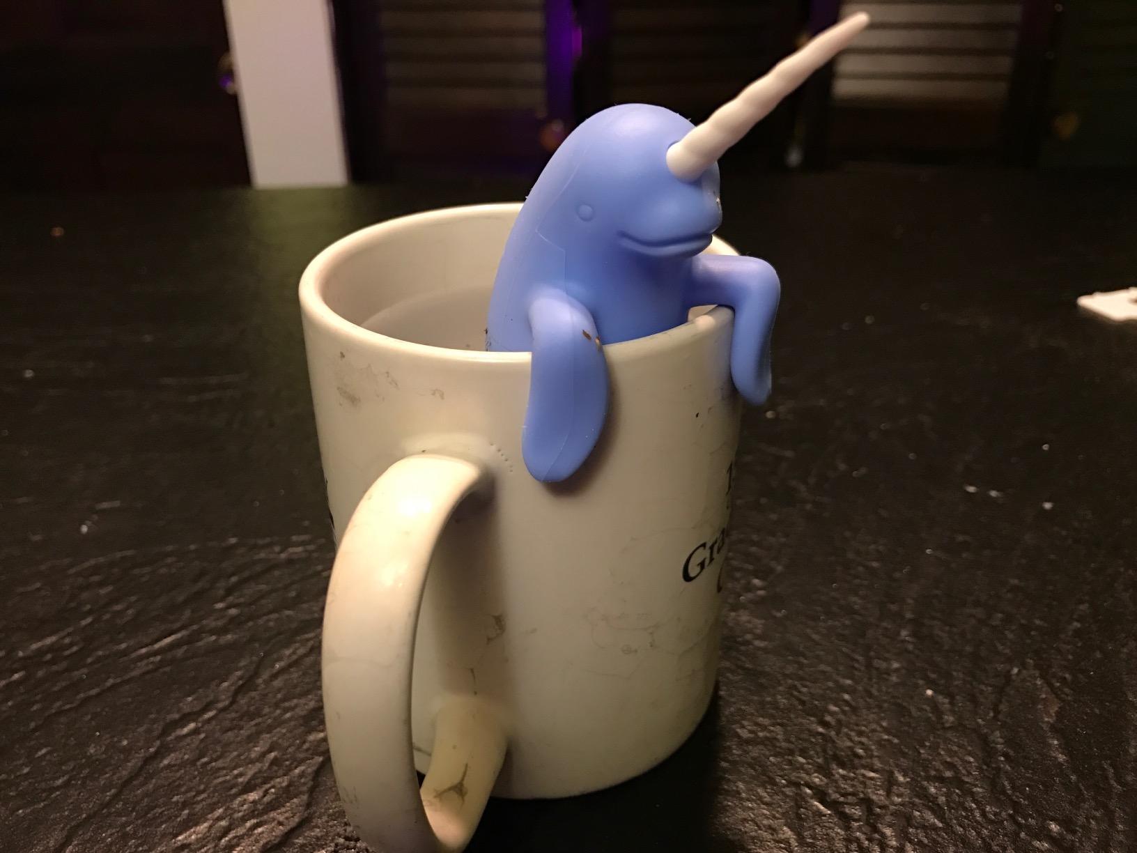 Genuine Fred RELAXOLOTL Tea Infuser, Cute Axolotl Design, For Loose Leaf Tea, Flexible, Easy to Clean Silicone, Fun Gift for Tea Lovers, Clever Kitchen Gadget customer photo 1