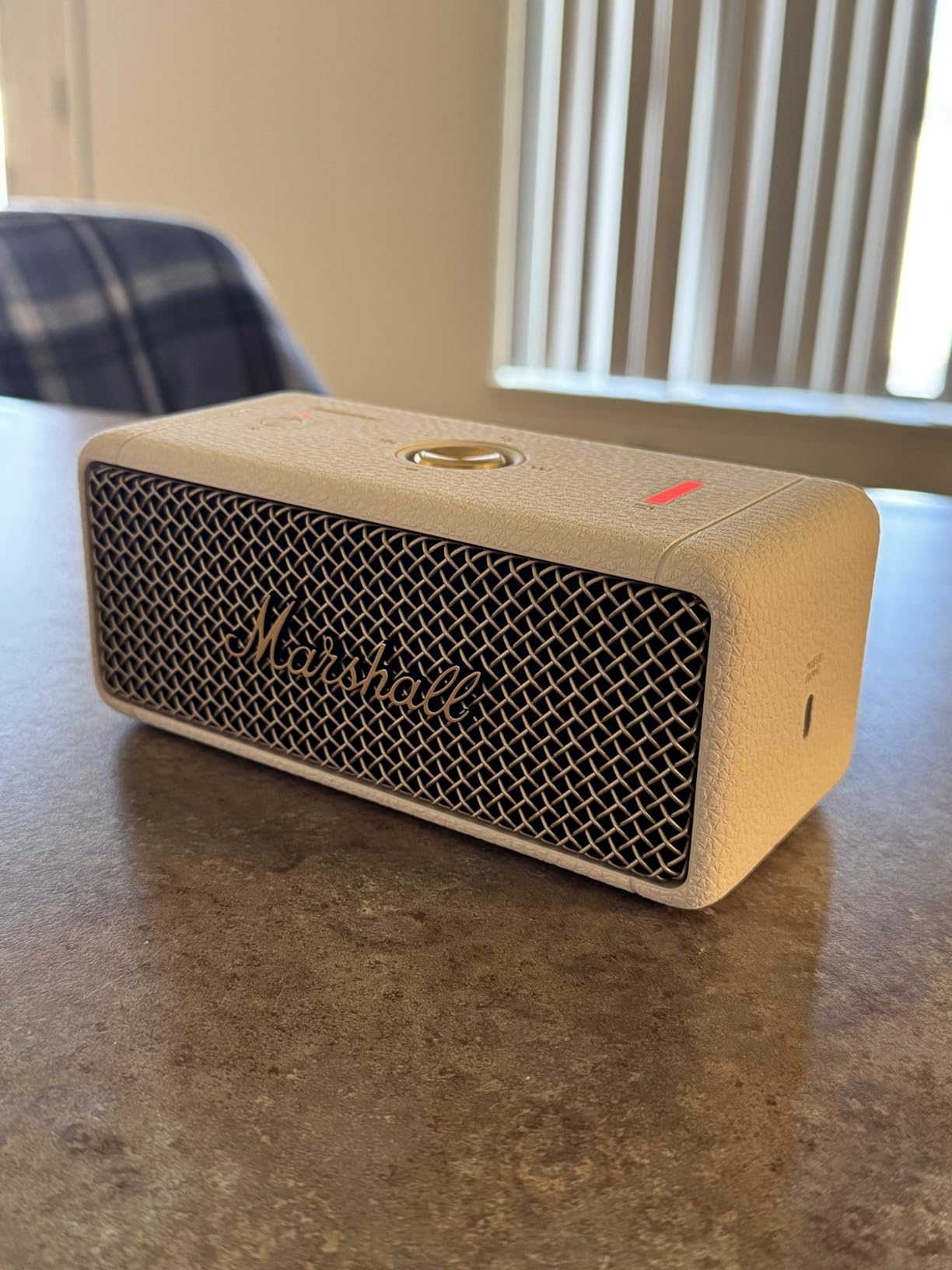 Marshall Emberton II Portable Bluetooth Speaker - Rugged Waterproof/Dust-Proof Design | Loud Stereo Sound, Deep Bass | Compact and Wireless for Travel and Outdoors - Black and Steel customer photo 2