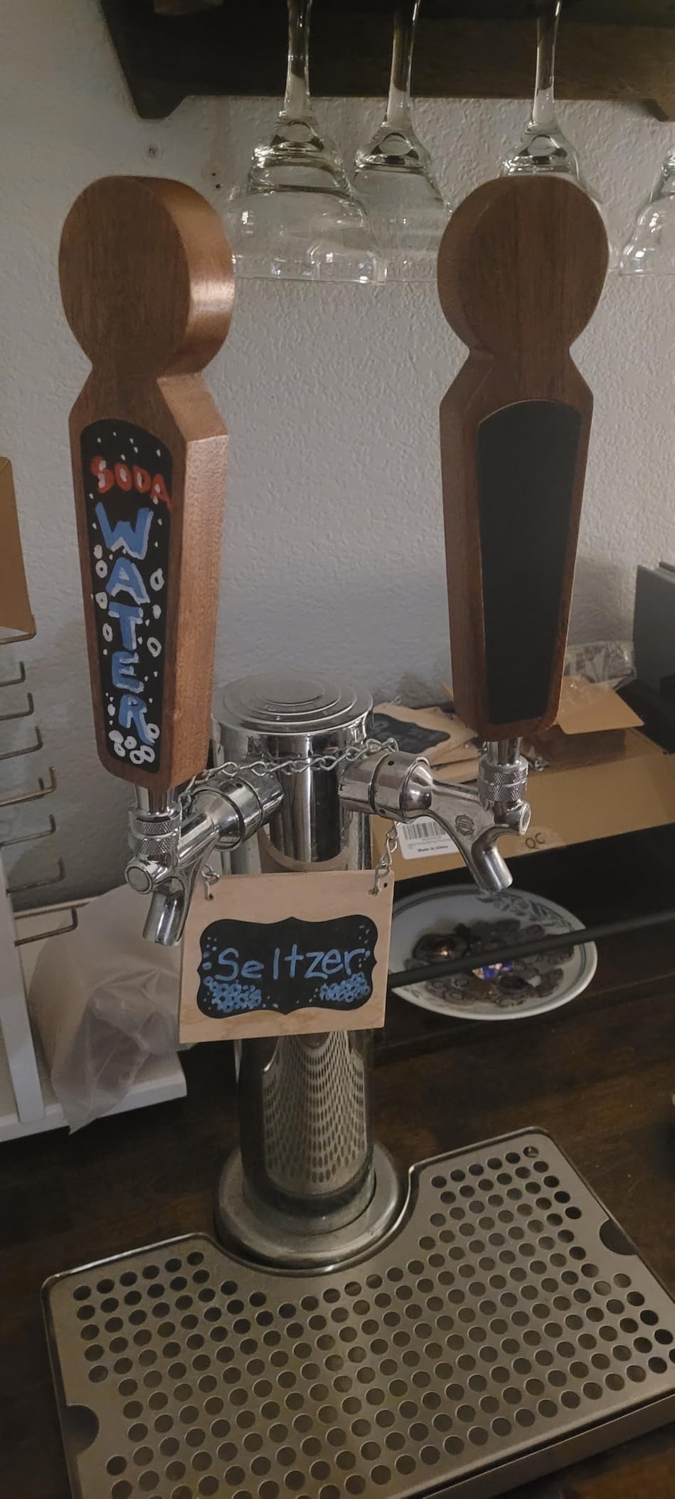 Wooden Beer Tap Handles -Chalkboard Markable Keg Tap Handles(4 Pack) customer photo 2