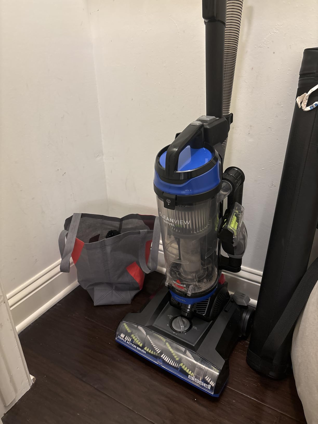 Bissell CleanView Swivel Vacuum, Triple Action Brush Roll, 3836 | Multi-cyclonic suction; extension wand; easy-empty dirt tank; swivel steering for maneuverability customer photo 2