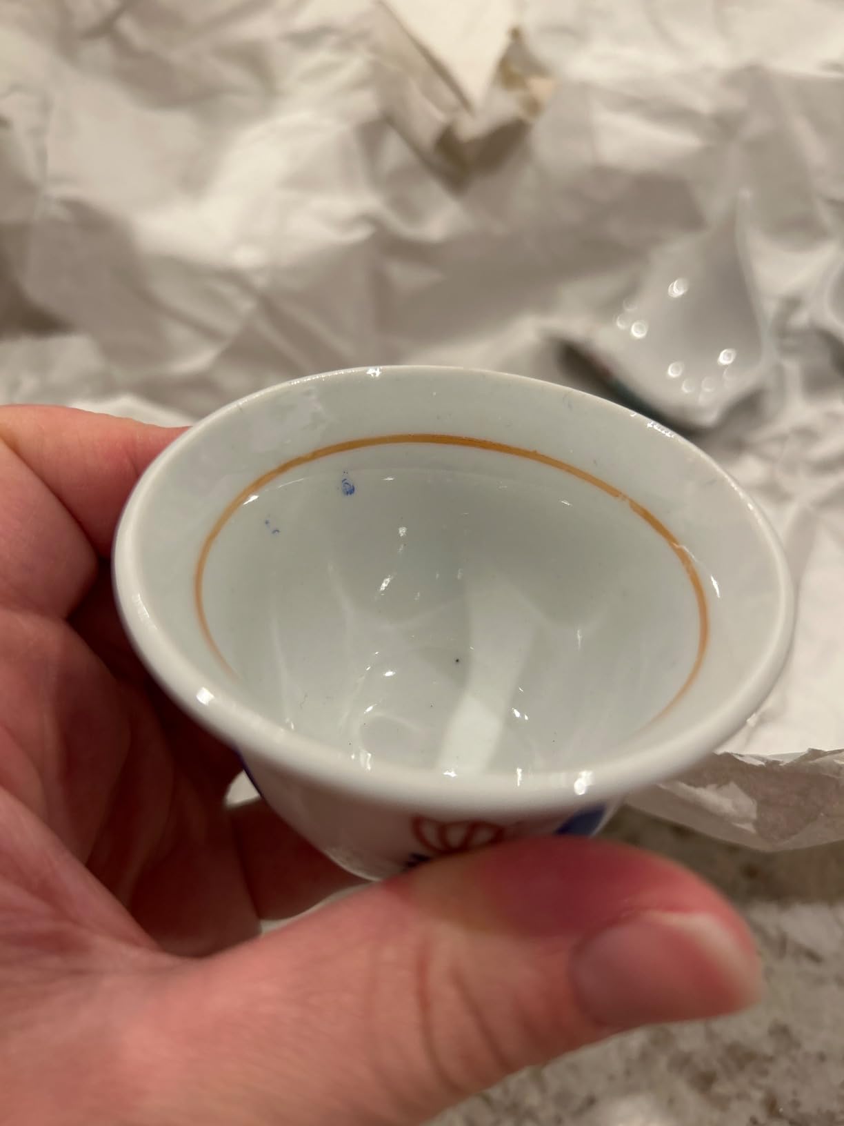 Generic Premium Porcelain Arabic Turkish Greek Coffee Cup Set 1.5 oz - (blue/red/green) (4, mix) customer photo 1