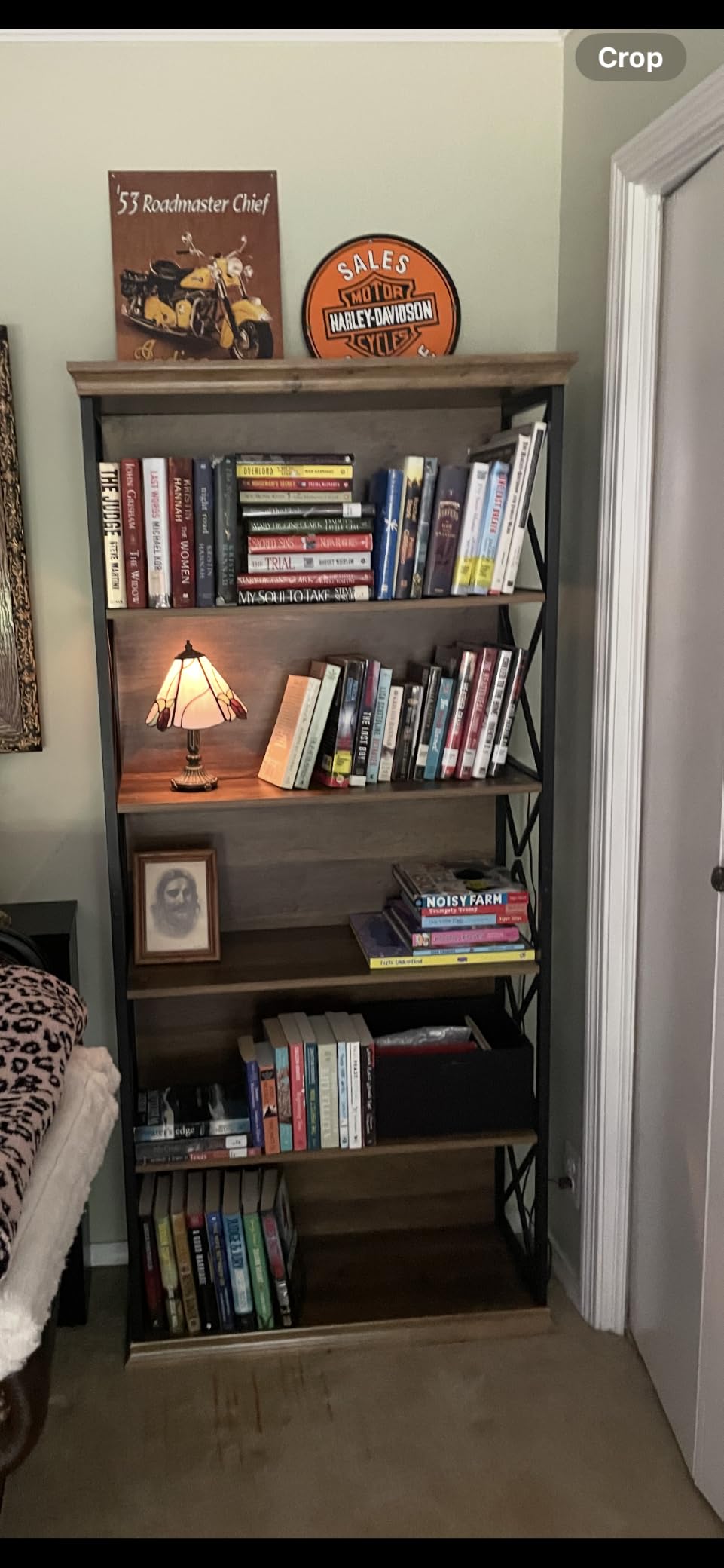 Tribesigns 6-Tier Bookcase, 71 Inches Industrial Bookshelves and Bookcases, Floor Standing 5 Shelf Display Storage Shelves Tall Bookcase for Home Office, Living Room, Bed Room, Brown and Black customer photo 1