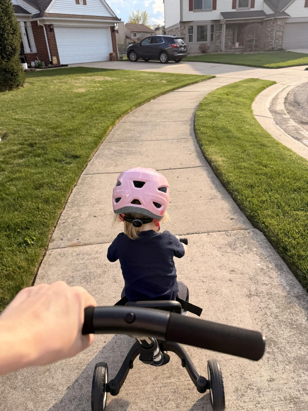 newyoo TR007 5-in-1 Tricycle for Toddlers 1-3, Toddler Bike, Birthday Gift, Toddler Trike with Push Handle Lets Parents Steer and Converts to Balance Bike, Fun Outdoor Toy for Boys and Girls, Khaki customer photo 1