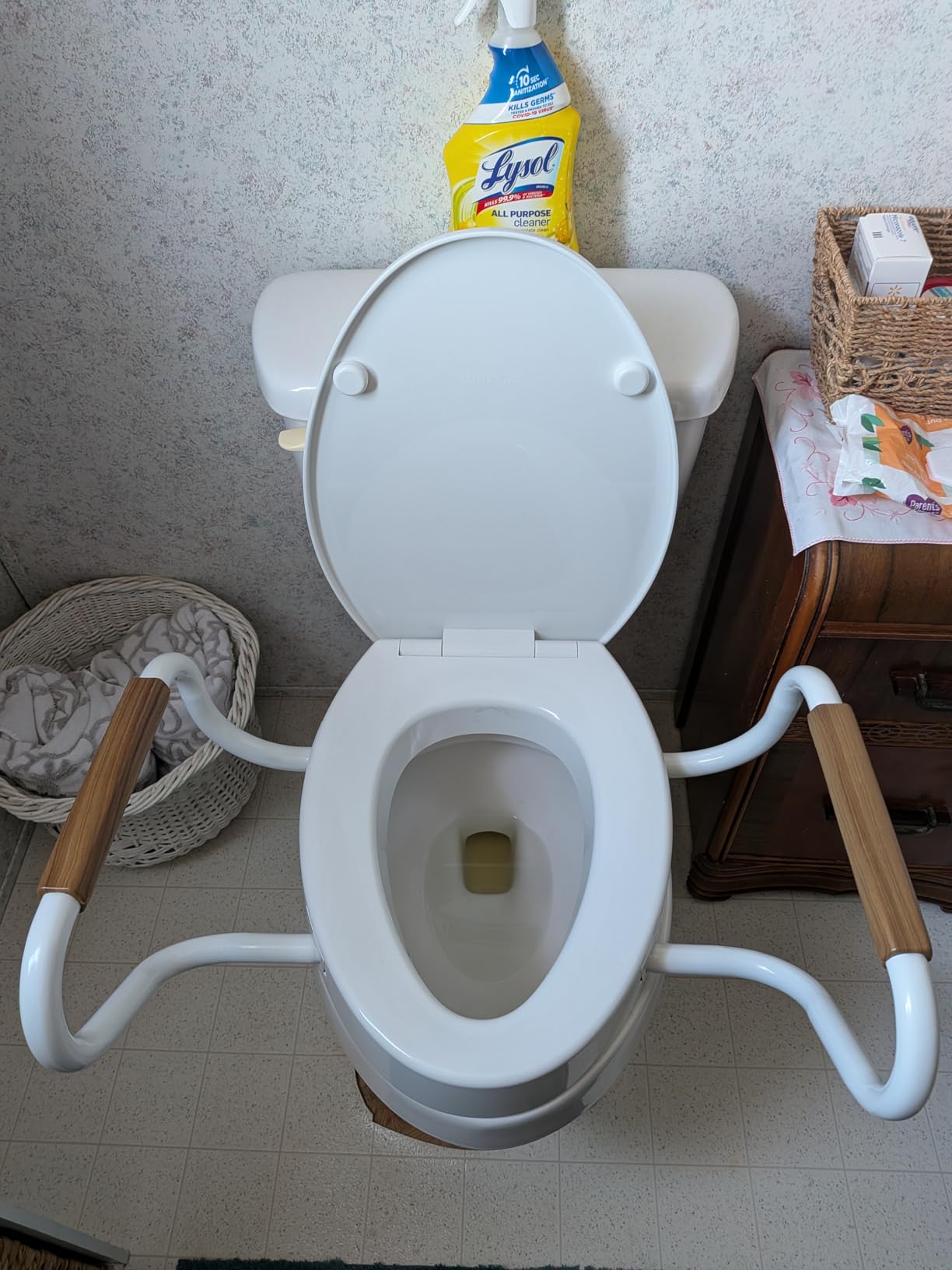 Lunderg Solva Raised Toilet Seat with Handles - Elongated - Adds 3 Inches | Easy to Install Toilet Seat Risers for Seniors customer photo 2