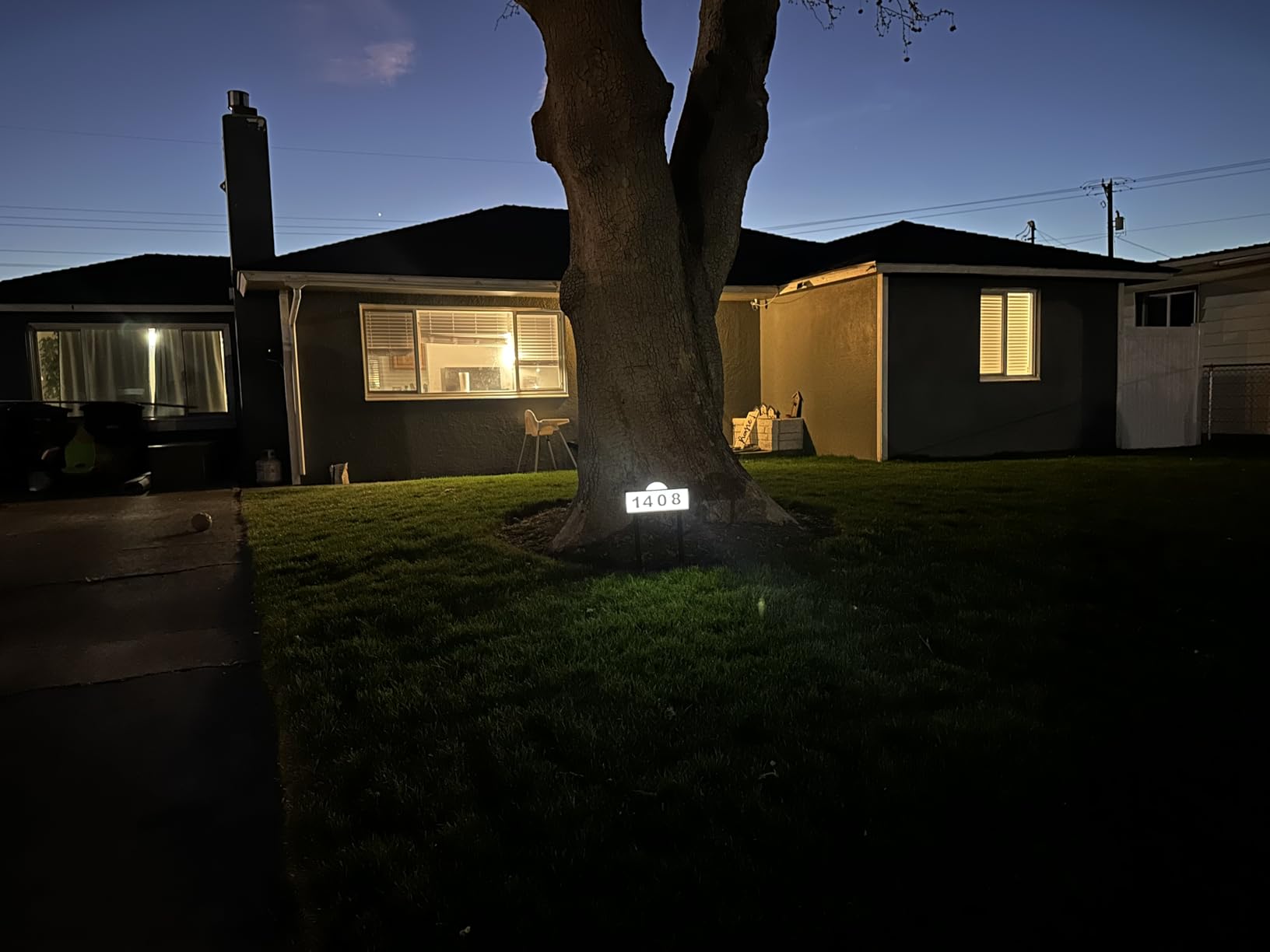 Solar Address Signs for Yard, Solar Powered Address Sign with Warm White & Cold White, IP65 Waterproof Solar House Numbers for Outside, LED Illuminated Plaques Wall Mounted & In Ground customer photo 2