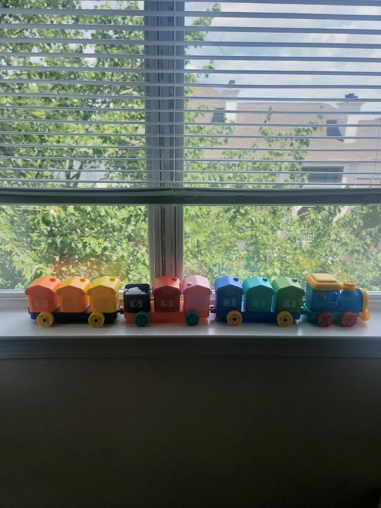 Play-Act Learning Toys for 1 2 3 Years Old, Counting, Matching & Sorting Montessori Learning Farm Train Including 9 Farm Animals, Birthday Gift for Baby Boys Girls customer photo 2