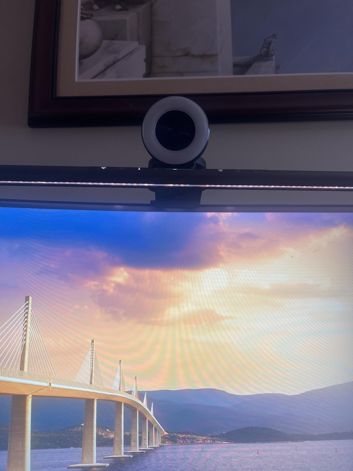 ScreenBar Pro LED Monitor Light Bar - Ultrawide Lighting, Motion Sensor, Adjustable Brightness/Color Temperature, Eye-Care USB-C Monitor Lamp customer photo 1