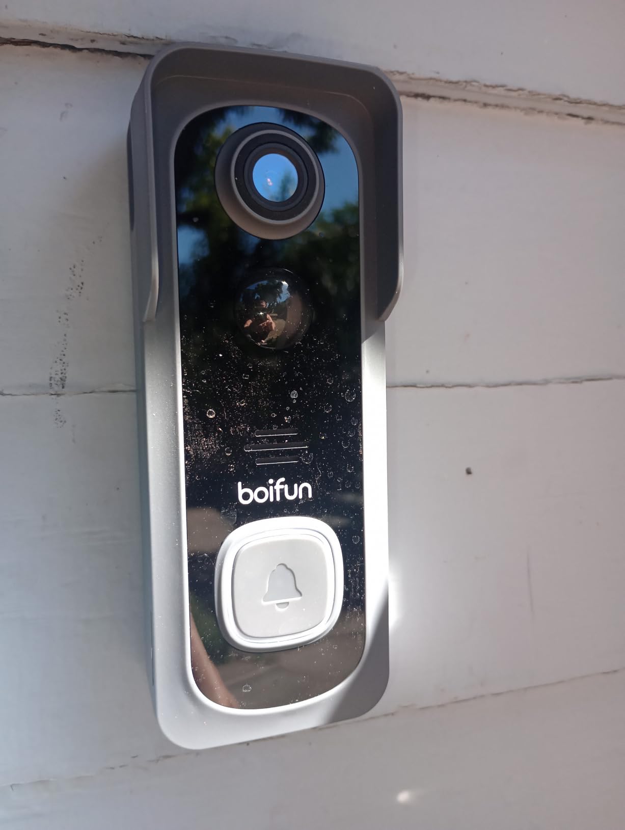 BOIFUN Video Doorbell Camera Wireless - No Subscription Required, 2K HD, 166° Wide View, HDR Night Vision, Motion Alerts, Two‑Way Audio & Battery Video Doorbell with Chime, 2.4 GHz Wi‑Fi Only customer photo 1