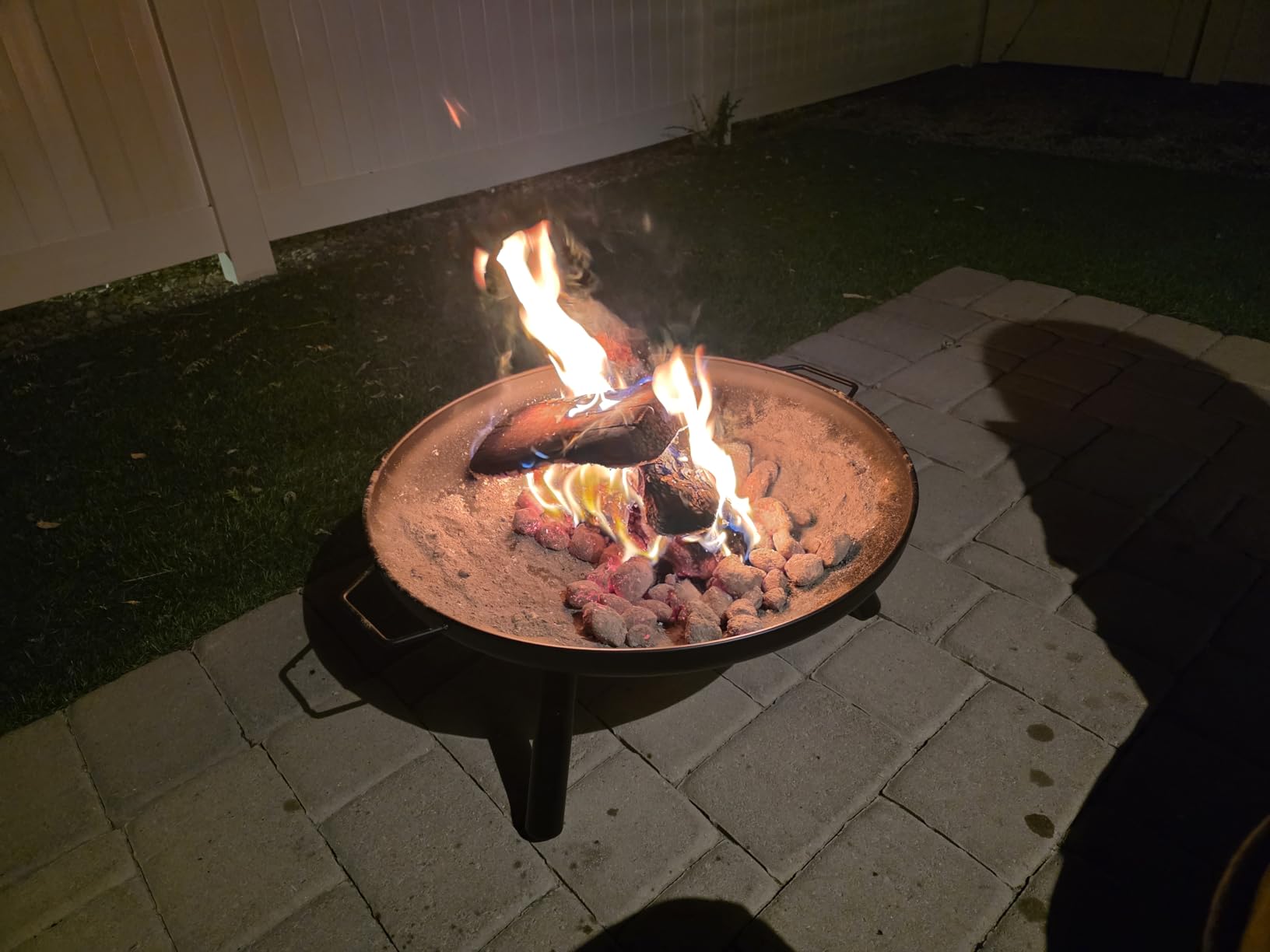 GasOne 23 in Outdoor- Wood Burning Fire Pit - Durable Alloy Steel Fire Pits for Outside - Small Fire Pit for Backyard, Porch, Deck, Camping, BBQ customer photo 2