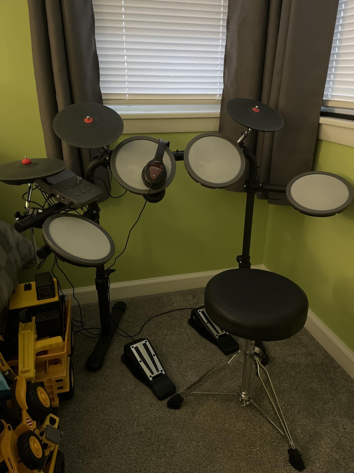 HAMPBACK MK-0 Electric Drum Set with 7