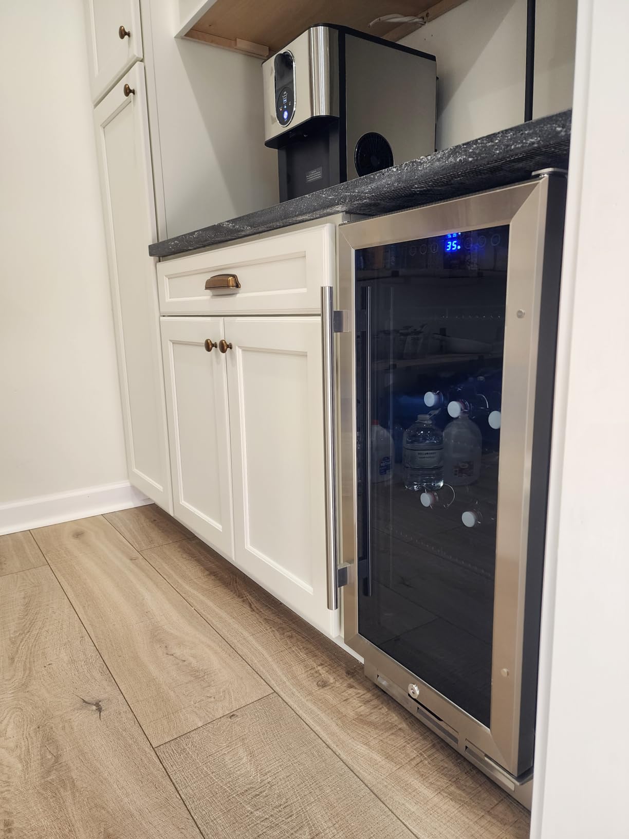 Feelfunn 15 Inch Beverage Refrigerator Under Counter,126 Cans,Silver customer photo 1