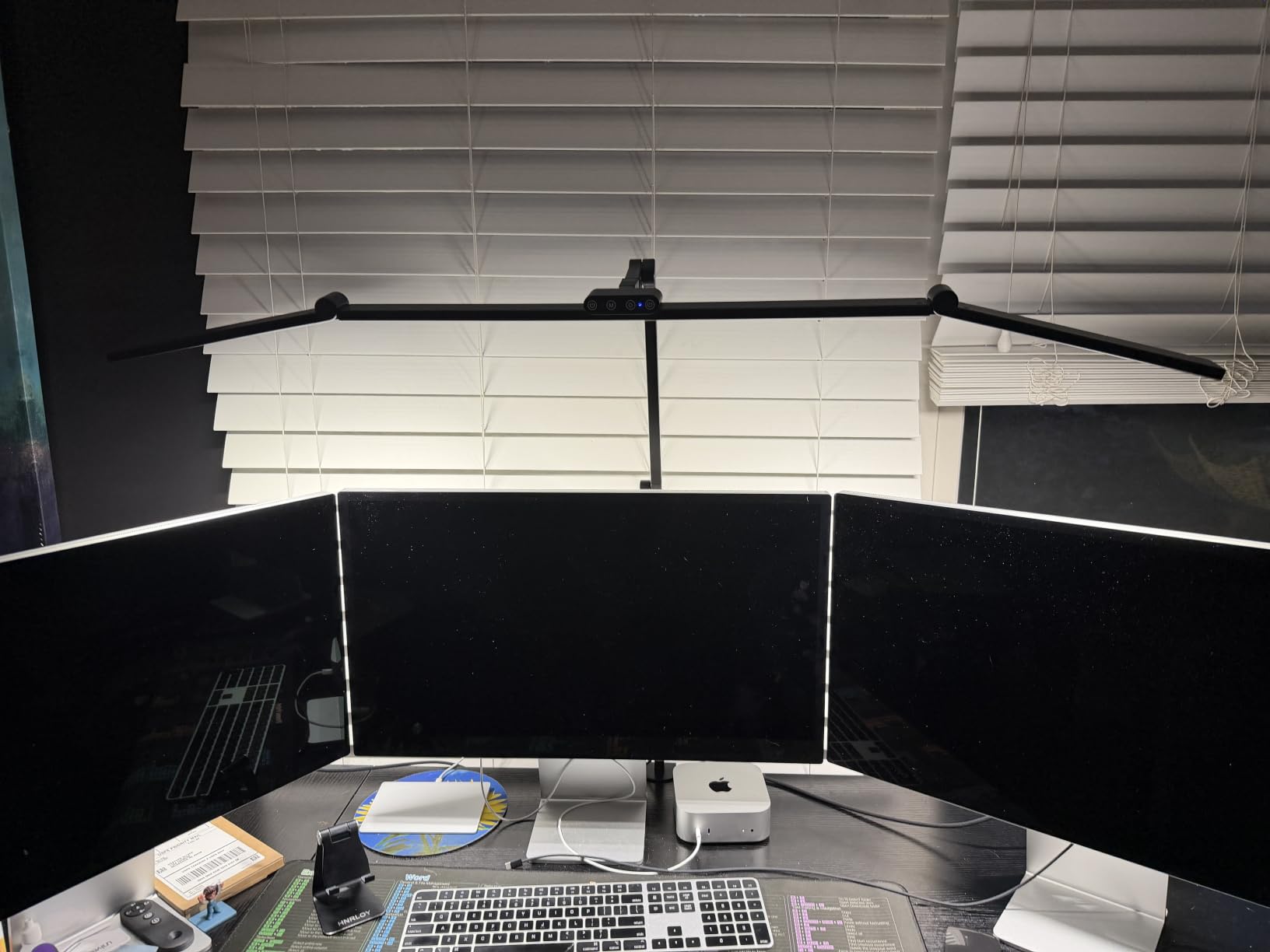 3000 Lumen Ultra Bright Architect Desk Lamp with Clamp, 36W Tall Overhead Led Desk Light for Home Office, 47Inch Long Dimmable Computer Monitor Light Bar with Remote for Table Desktop Drafting customer photo 2