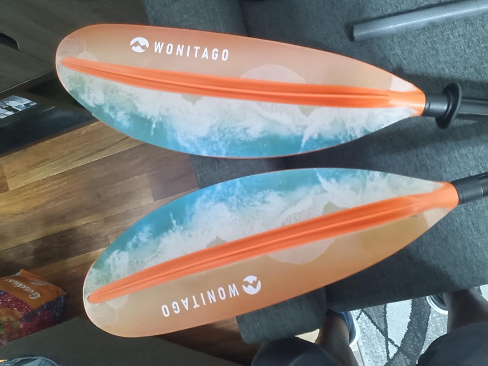 Adjustable Kayak Paddle, Fiberglass Shaft and Reinforced PP Blade | Lightweight and Floating Kayak Oar for Adults, 3-Piece, 220-240 cm/86-94 in, 240-260 cm/94-102 in customer photo 1