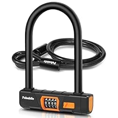 Bike Locks Heavy Duty Anti Theft, Combo Bike U Lock, 4-Digit Resettable Combination E-Bike Large U Shaped Lock with 5Ft Steel Cable customer photo 1