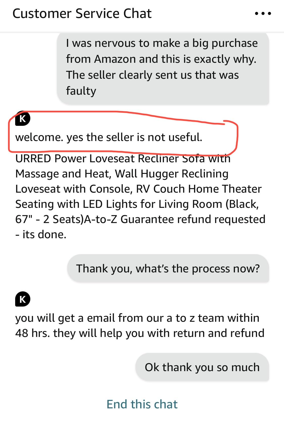 URRED Power Loveseat Recliner Sofa with Massage and Heat, Black | Wall Hugger Reclining Loveseat with Console, RV Couch Home Theater Seating with LED Lights for Living Room, Faux Leather customer photo 1