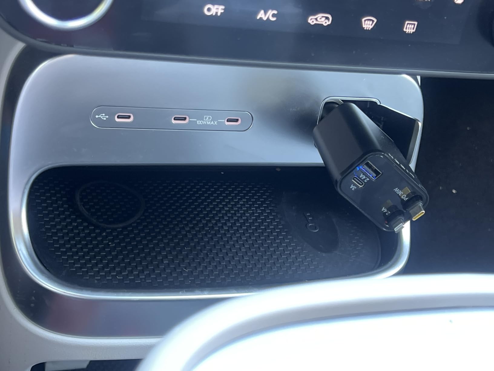 LISEN Retractable Car Charger, 84W Car Charger USB C Fast Charge, 4 in 1 | Cigarette Lighter Adapter, Car Accessories for iPhone 17 Pro Max 16 15 14 13 12 customer photo 1