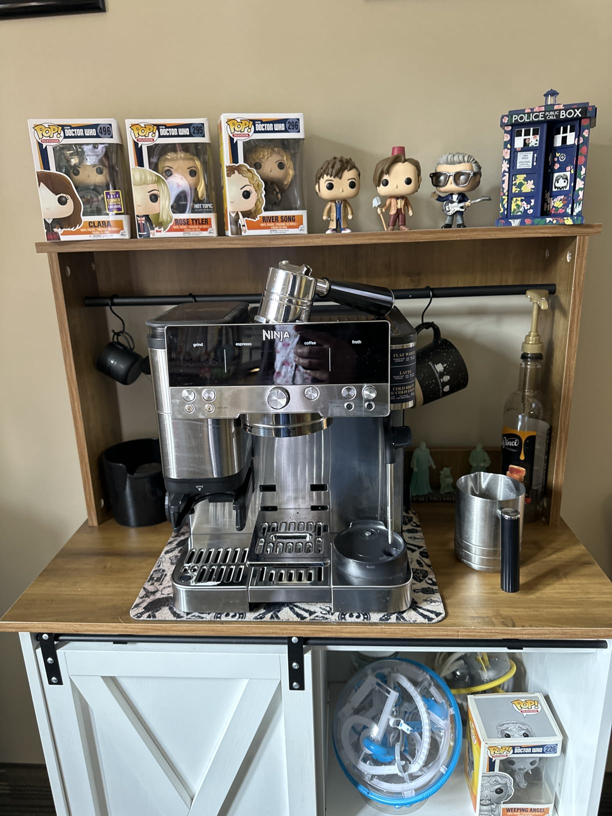 Ninja Luxe Café Premier 3-in-1 Espresso Machine, Drip Coffee, & Cold Brew | Built-in Grinder, Hands-Free Milk Frother, and Assisted Tamper for Cappuccinos & Lattes, Stainless Steel, ES601 customer photo 1