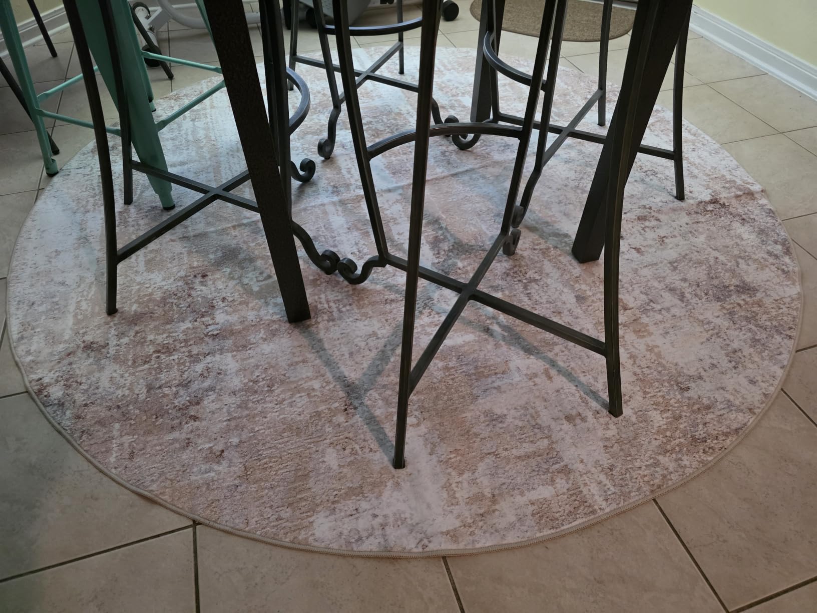 8x10 Area Rugs Living Room: Washable Large Abstract Neutral Modern Soft Rug Stain Resistant Indoor Floor Non-Slip Accent Carpet for Bedroom Nursery Playroom Dining Room Office Dorm Home- Grey Gold customer photo 1