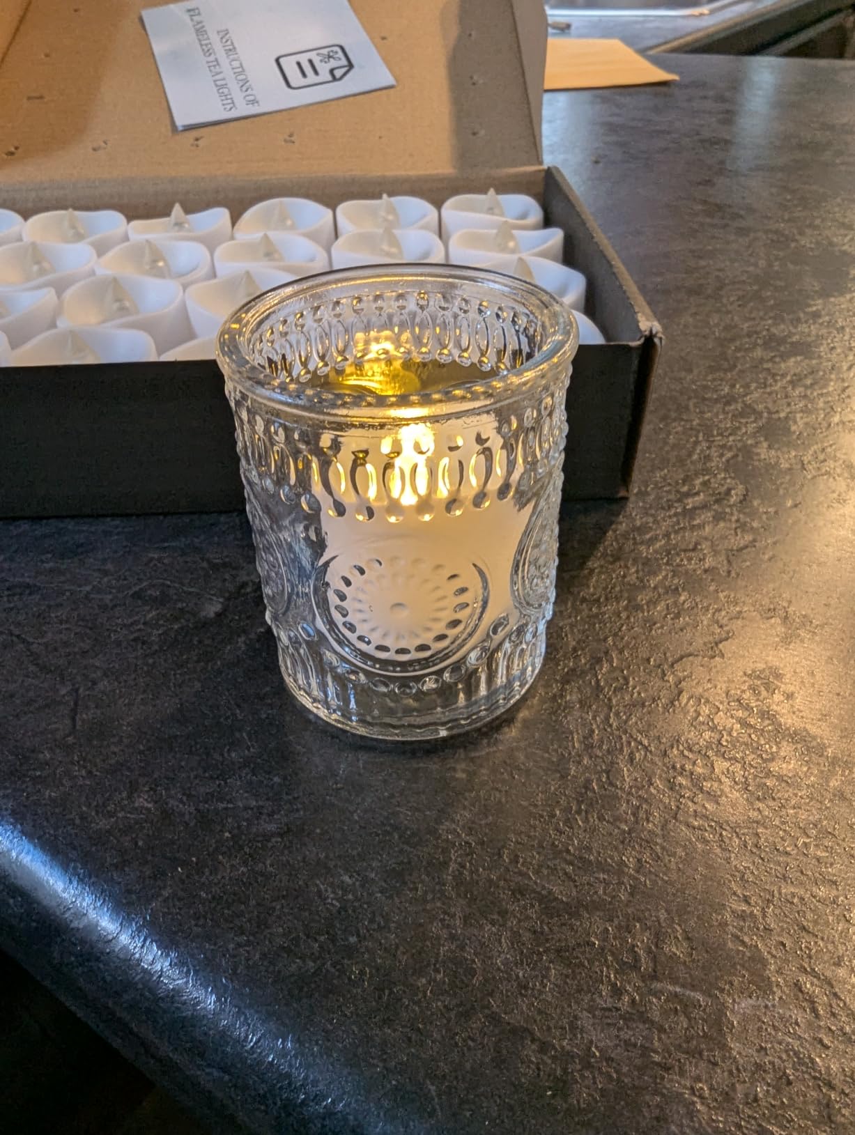 30 Pack Clear Glass Votive Candle Holders, Vintage Candle Holder Bulk, Tealight Candle Holders for Table Centerpieces, Home, Bridal Shower, Birthday, Christmas, Thanksgiving Party Table Decor customer photo 2