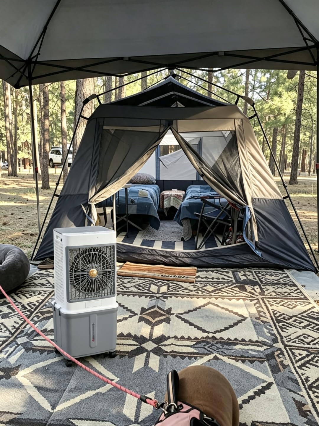 Swamp Coolers Portable Air Conditioners, 10-Gallon Evaporative Air Cooler | Windowless AC Unit with 120° Oscillation, 3 Speeds & Detachable Tank, Cooling Fan That Blows Cold Air for Garages, Patios customer photo 1