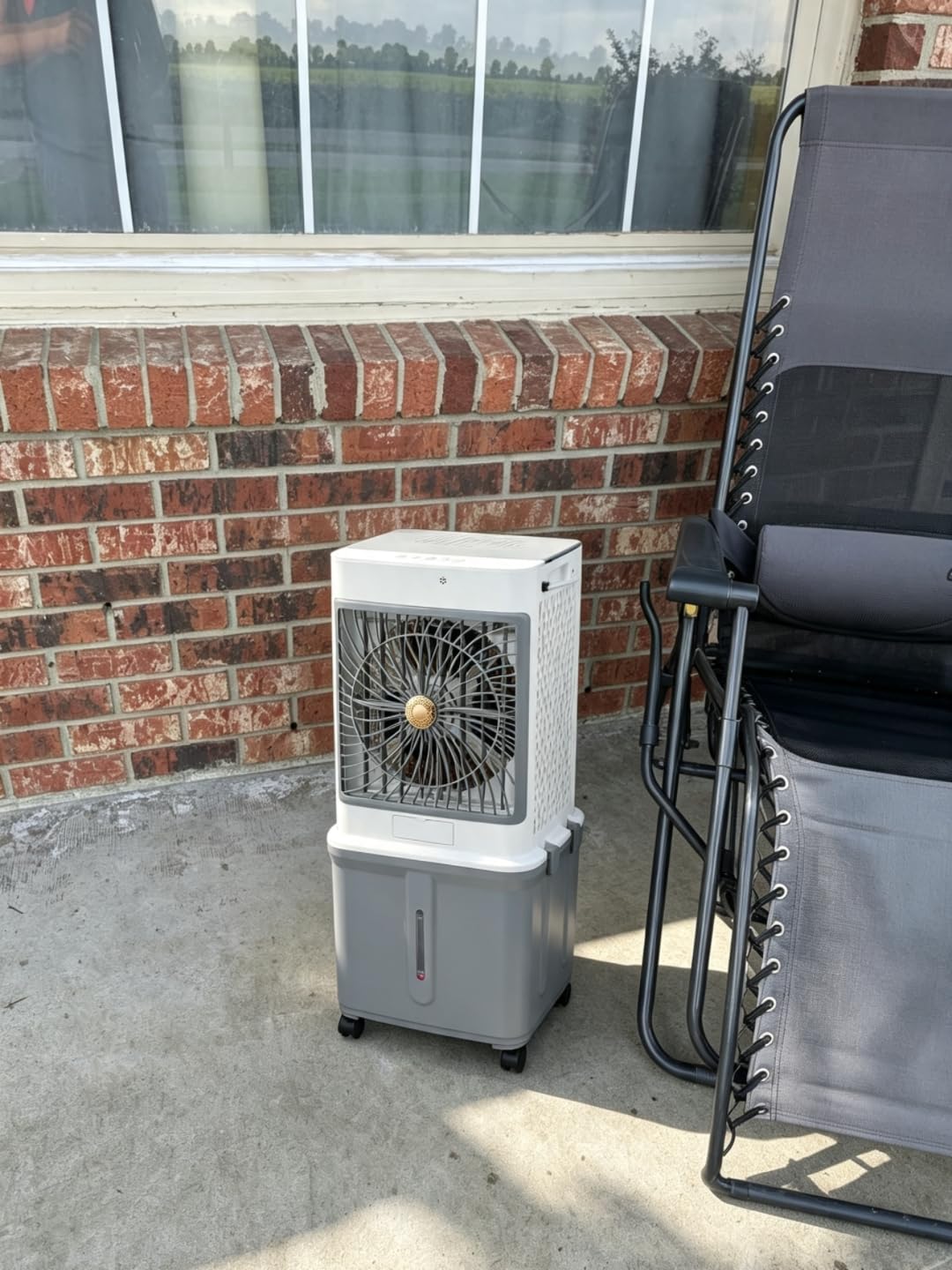 Swamp Coolers Portable Air Conditioners, 10-Gallon Evaporative Air Cooler | Windowless AC Unit with 120° Oscillation, 3 Speeds & Detachable Tank, Cooling Fan That Blows Cold Air for Garages, Patios customer photo 2
