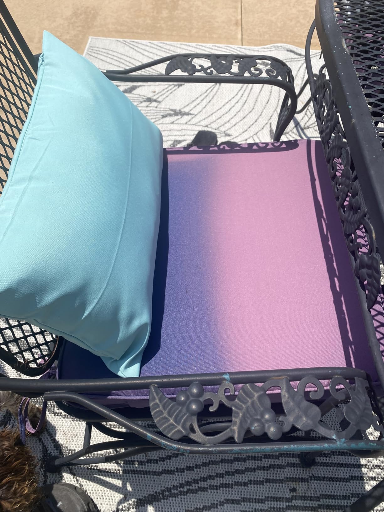 IPYNBAP Outdoor Chair Cushions Set of 4 -Waterproof Outdoor Seat Cushions for Patio Furniture, Patio Chair Cushion with Handle and Ties, Square Out Door Chair Pads,19