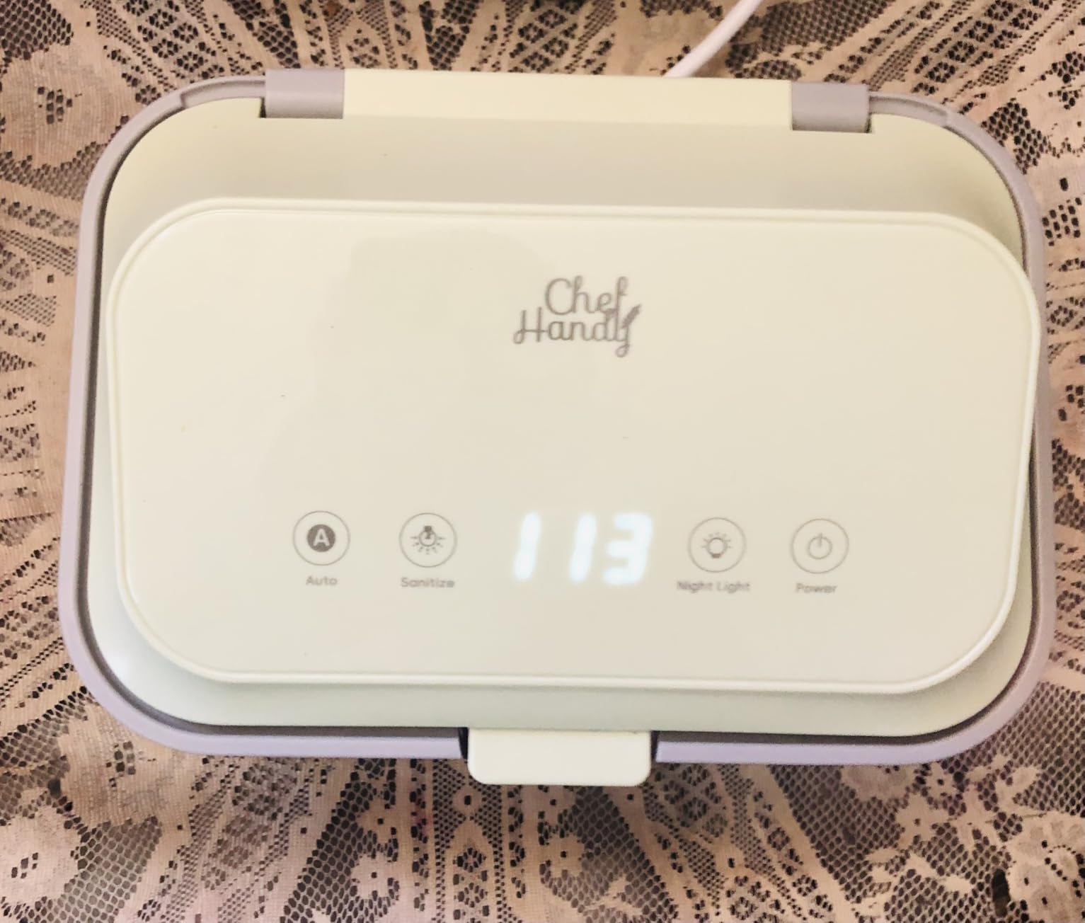 Wipe Warmer with UV Sanitizer, Large Capacity for Baby & Adult Wipes, White customer photo 1