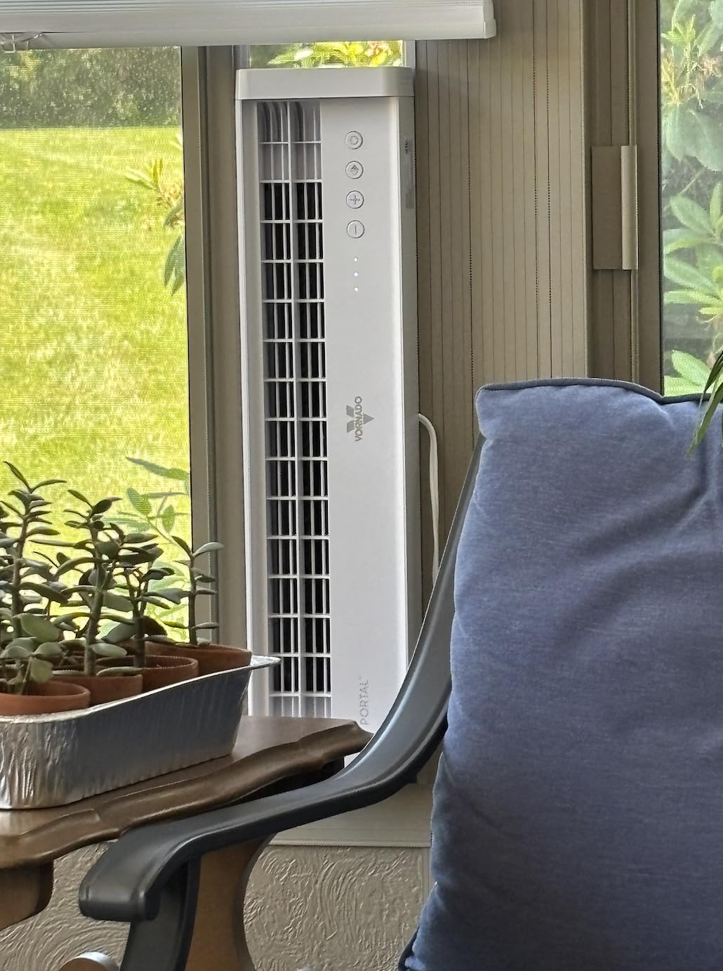 Vornado PORTAL Window Fan, Black, 3 Speeds, Reversible Exhaust Mode, Weather Resistant, Window Fan For Kitchen, Bedroom, Home, Low Profile customer photo 1