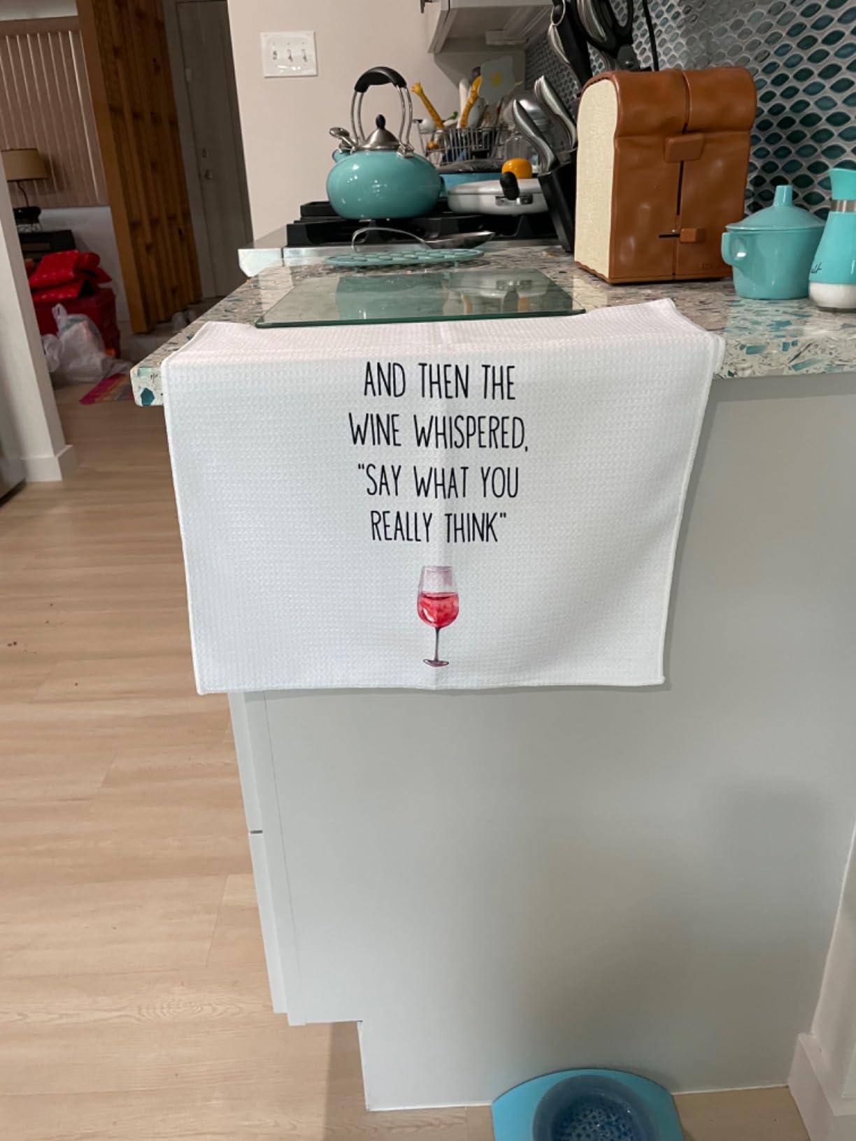 Funny Wine Kitchen Towel Set, Decor Gifts for Women & Wine Lovers customer photo 2