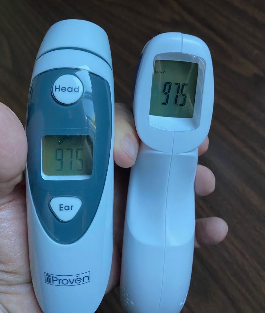 Berrcom 3-in-1 Forehead & Ear Thermometer for Adults and Kids | Touchless digital with fever alert, backlight LCD, non-contact indoor use, fast accurate for baby & child customer photo 1