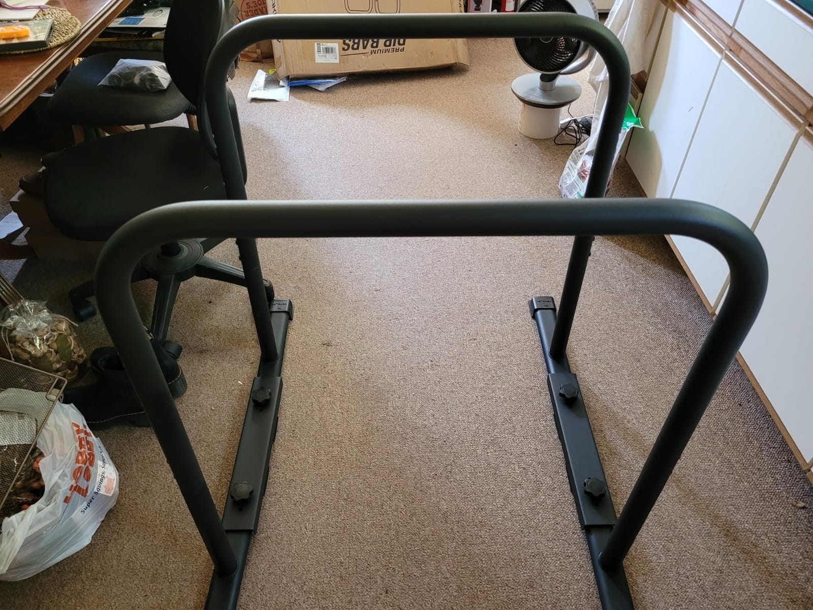 KAKICLAY 2026 Upgrade World's Best Strongest Premium Dip Bars with Adjustable Ultra-Stable Settings & Non-Slip Feet - USA Original Patent, USA Designed, USA Shipped, USA Warranty customer photo 1