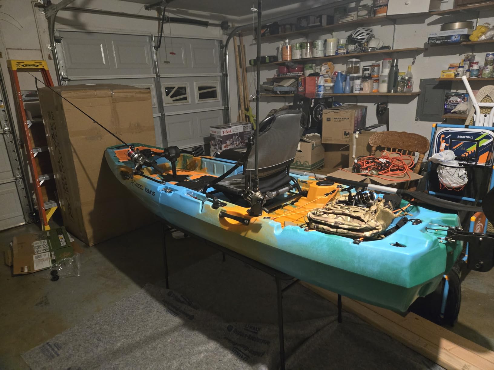 Reel Yaks Radar Modular Fishing Kayak, 10ft, 430 lbs Capacity | Sunrise, Pedal Kayaks for Adults & Youth, Sit on Top, Lightweight, Portable, Fits in Trunks & Closets, Gear Storage customer photo 1